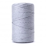 SZNUREK SKRĘCANY 1PLY 3MM DŁ. 100M - SZARY (KOD 30)