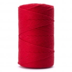 SZNUREK SKRĘCANY 1PLY 3MM DŁ. 100M - CZERWONY