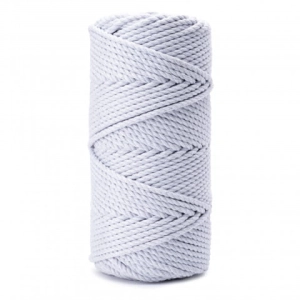 SZNUREK SKRĘCANY 3PLY 5MM DŁ. 100M - ŚNIEŻNY (KOD 30)