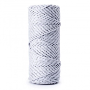 SZNUREK SKRĘCANY 3PLY 3MM DŁ. 100M - SZARY (KOD 30)