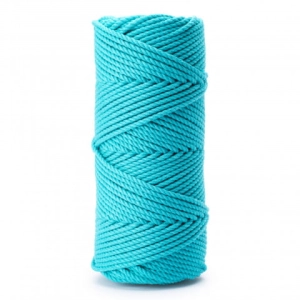 SZNUREK SKRĘCANY 3PLY 3MM DŁ. 100M - SZMARAGDOWY (KOD 30)