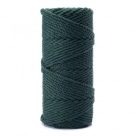 SZNUREK SKRĘCANY 3PLY 3MM DŁ. 100M - ZIELEŃ BUTELKOWA (KOD 30)