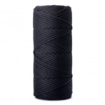 SZNUREK SKRĘCANY 3PLY 3MM DŁ. 100M - CZARNY (KOD 30)