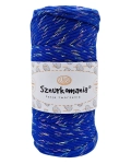 SZNUREK SKRĘCANY GLITTER 1PLY 3MM DŁ. 100M - CHABROWY Z MULTIKOLOROWĄ NITKĄ (KOD 30)