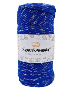 SZNUREK SKRĘCANY GLITTER 1PLY 3MM DŁ. 100M - CHABROWY Z MULTIKOLOROWĄ NITKĄ (KOD 30)