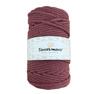 JAGODOWY MUS - SZNUREK PLECIONY 5MM 100M
