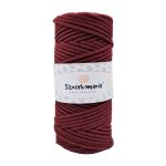 BURGUND- SZNUREK PLECIONY 3MM 100M