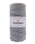 SZARY - SZNUREK PLECIONY 3MM 100M