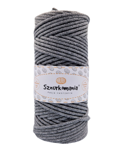 CIEMNY SZARY - SZNUREK PLECIONY 3MM 100M