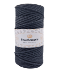ANTRACYT - SZNUREK PLECIONY 3MM 100M