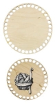 BASKET BASE - BOTTOM 17CM + LID 15CM B015 (CODE 30)